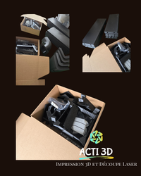 Enclosure ELEGOO Orange Storm Giga Pièces Imprimées