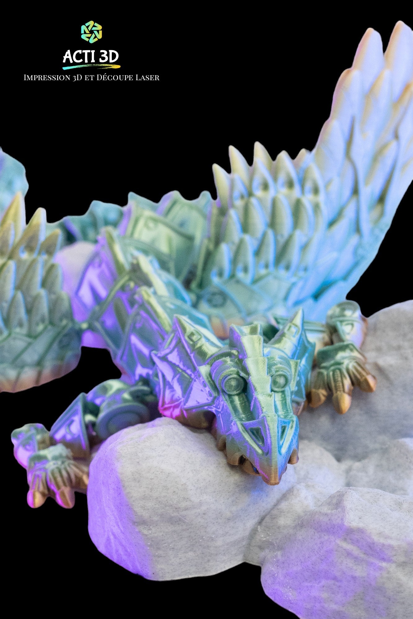 Impression 3d Dragon articulé