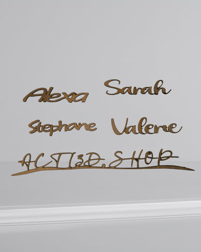 Personalized wooden or acrylic first name 