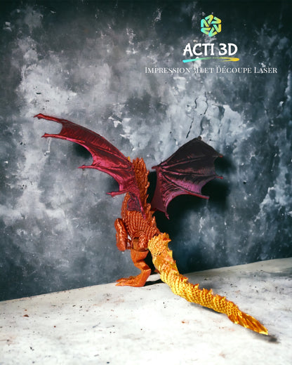 Impression 3d Dragon articulé