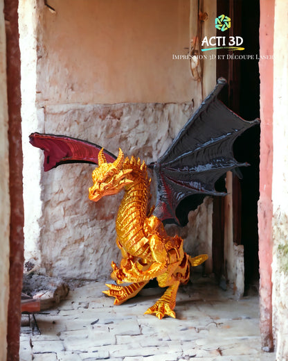 Impression 3d Dragon articulé