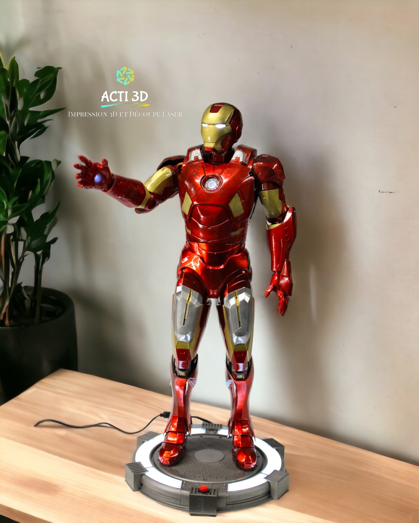 Impression 3d Iron Man ANIMATRONIQUE 62CM