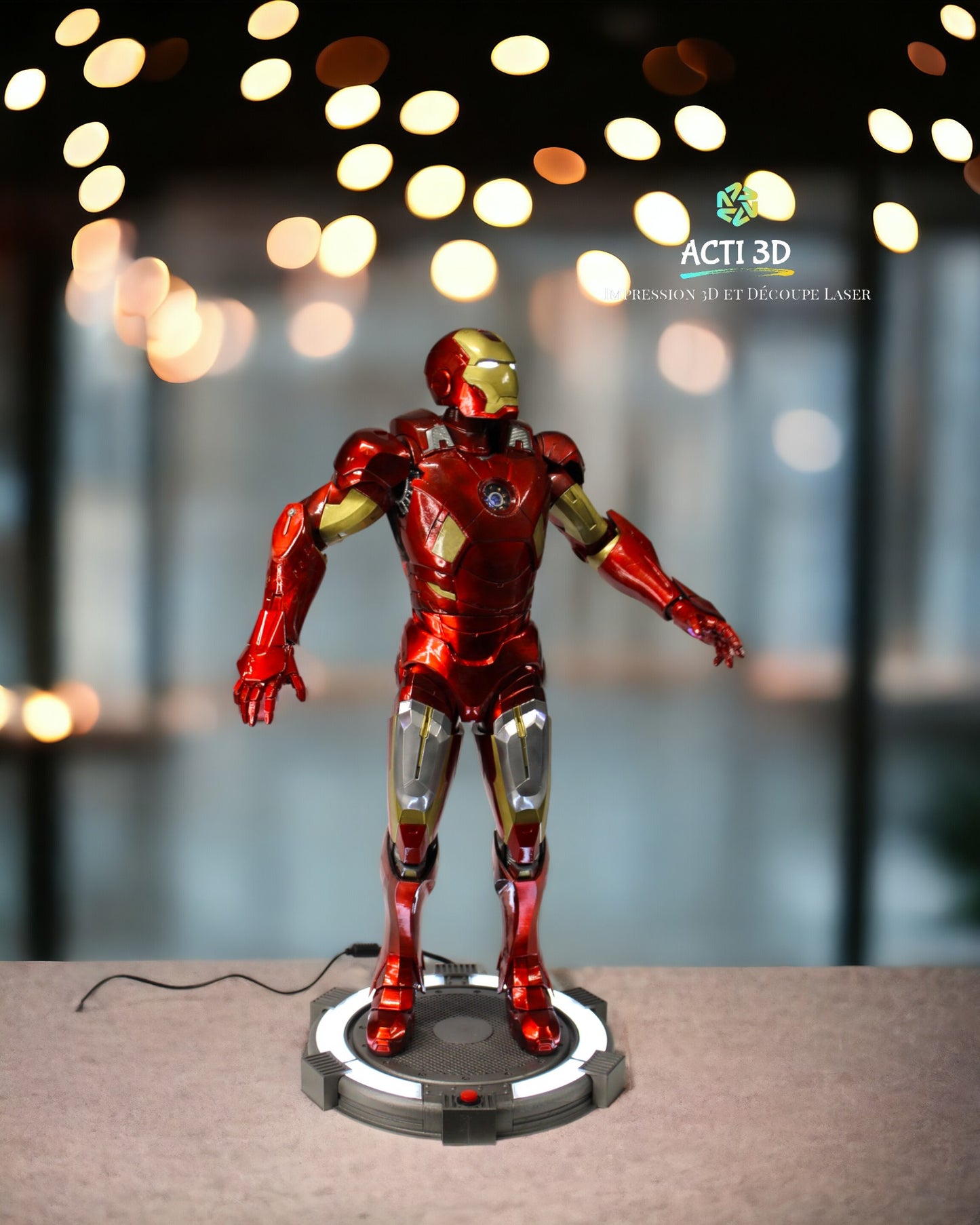 Impression 3d Iron Man ANIMATRONIQUE 62CM