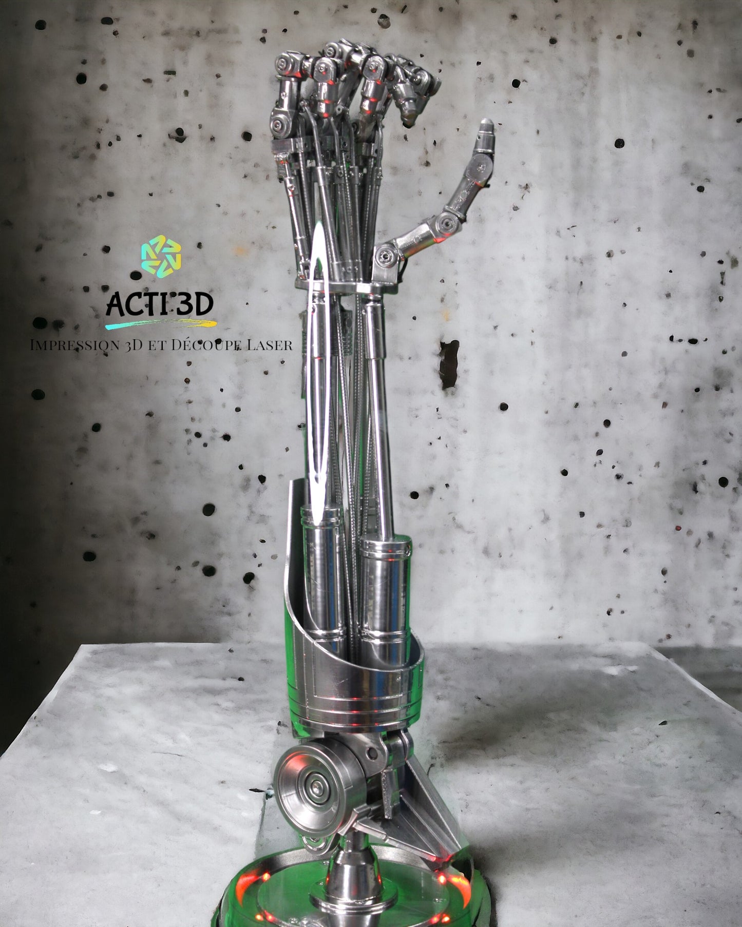 Impression 3d TERMINATOR 2 Arm Animatronic Life Size