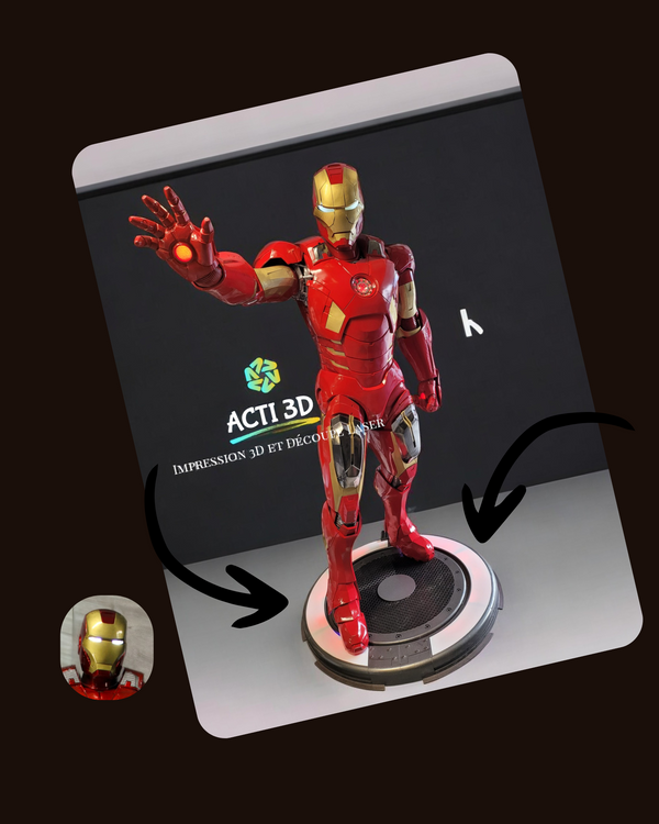 Acrylique IRON MAN Taille réelle