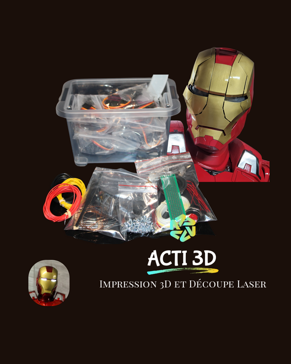 Kit matériel Casque MK5 IRON MAN Taille réelle